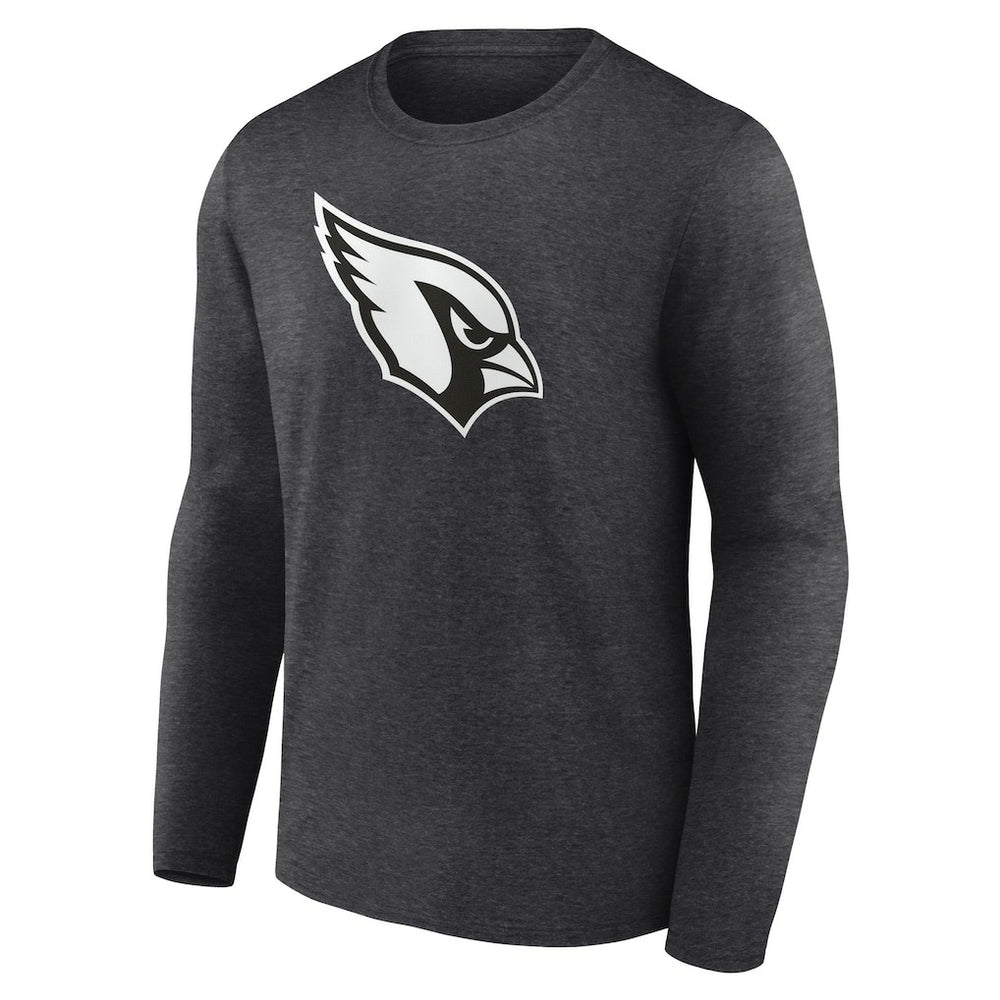 Arizona Cardinals Personalized Name & Number Monochrome Long Sleeve T-Shirt - Charcoal T-shirts