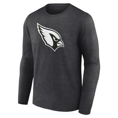 Arizona Cardinals Personalized Name & Number Monochrome Long Sleeve T-Shirt - Charcoal T-shirts