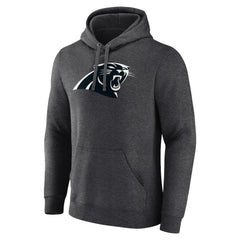 Carolina Panthers Personalized Name & Number Monochrome Pullover Hoodie - Charcoal Hoodies