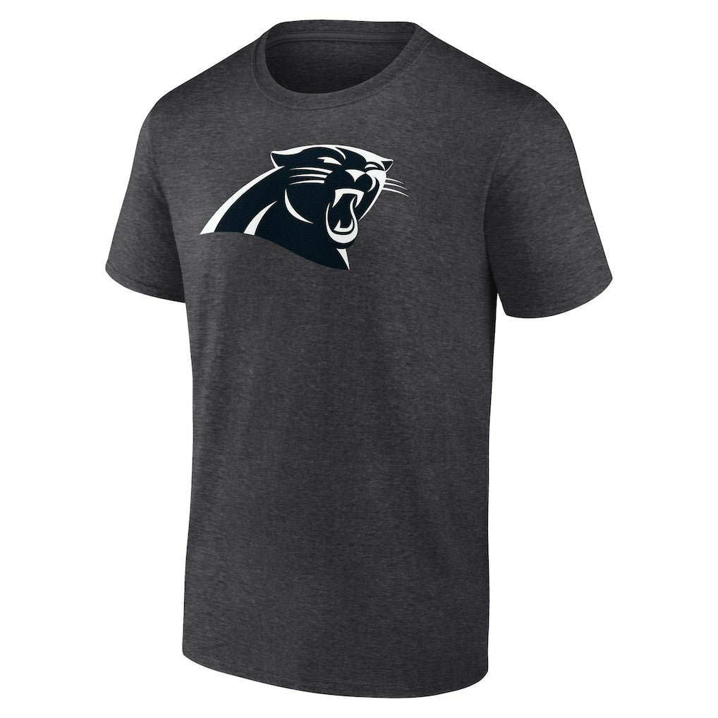Carolina Panthers Personalized Name & Number Monochrome T-Shirt - Charcoal T-shirts