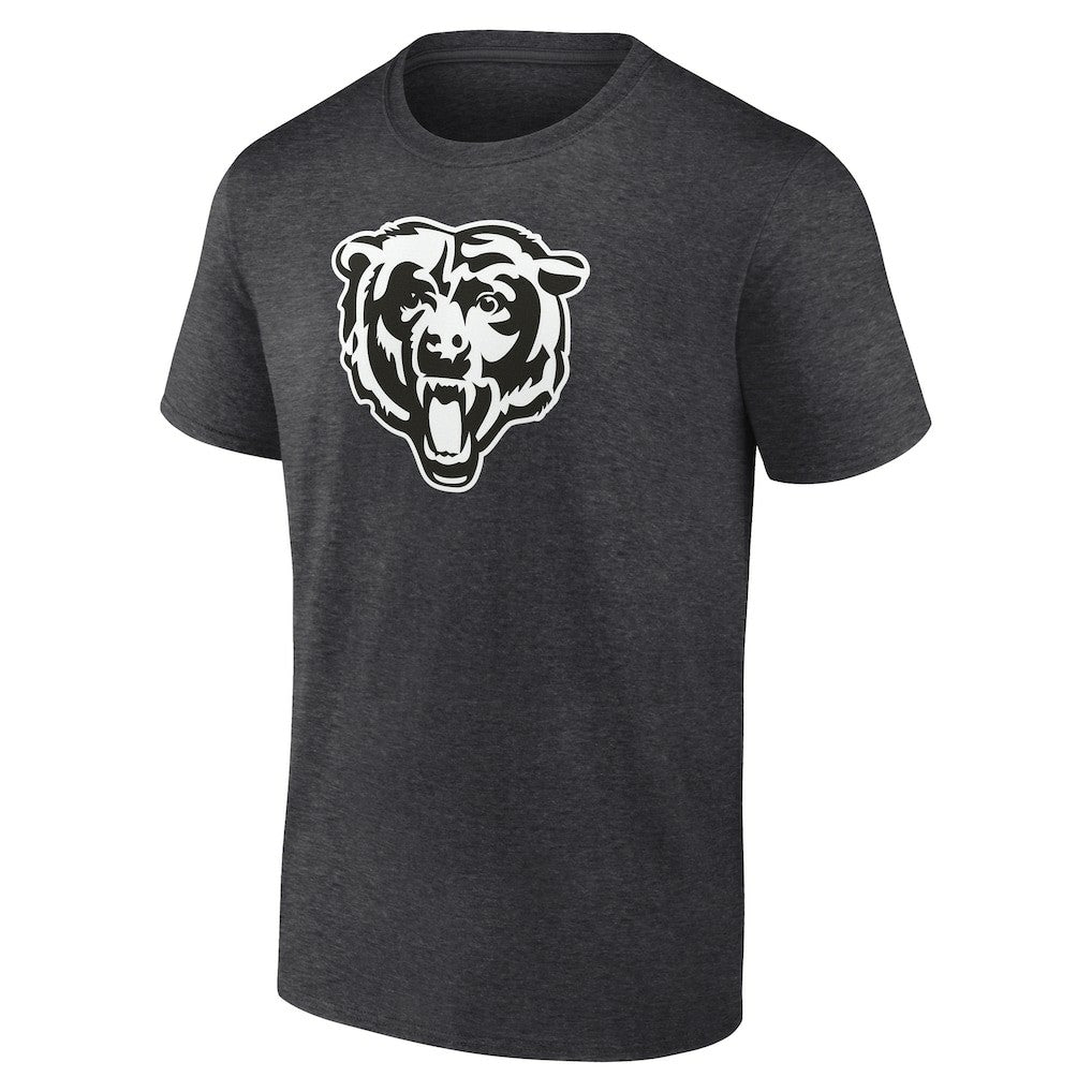 Chicago Bears Personalized Name & Number Monochrome T-Shirt - Charcoal T-shirts