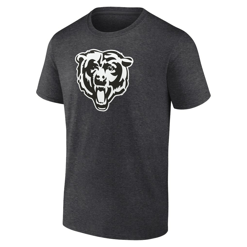 Chicago Bears Personalized Name & Number Monochrome T-Shirt - Charcoal T-shirts