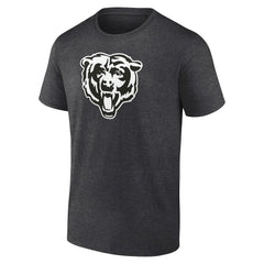 Chicago Bears Personalized Name & Number Monochrome T-Shirt - Charcoal T-shirts