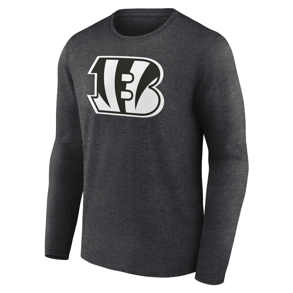Cincinnati Bengals Personalized Name & Number Monochrome Long Sleeve T-Shirt - Charcoal T-shirts