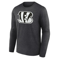 Cincinnati Bengals Personalized Name & Number Monochrome Long Sleeve T-Shirt - Charcoal T-shirts