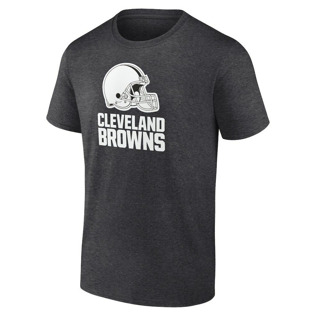 Cleveland Browns Personalized Name & Number Monochrome T-Shirt - Charcoal T-shirts