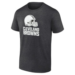Cleveland Browns Personalized Name & Number Monochrome T-Shirt - Charcoal T-shirts