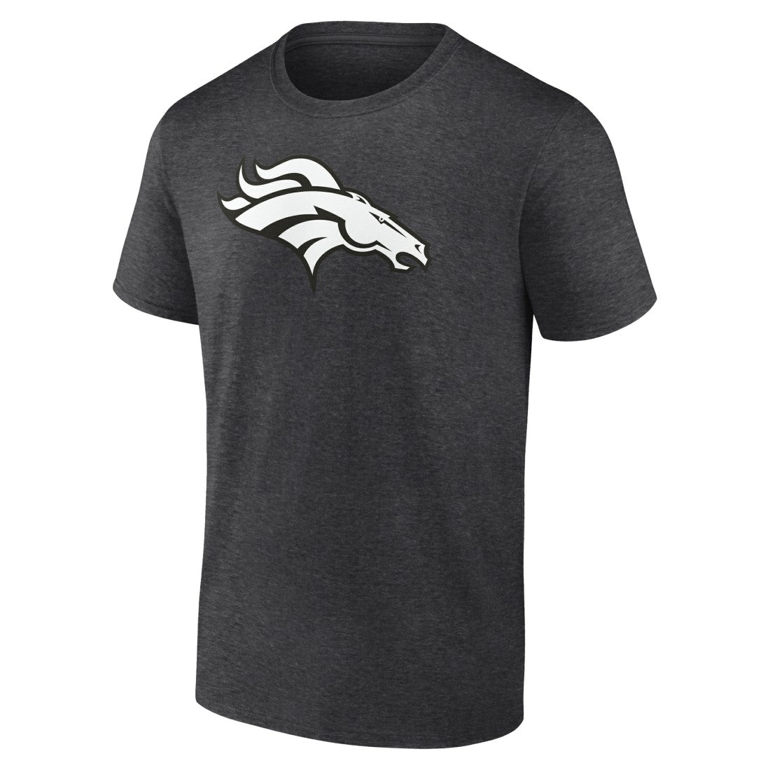 Denver Broncos Personalized Name & Number Monochrome T-Shirt - Charcoal T-shirts