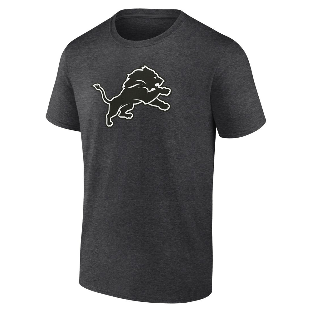 Detroit Lions Personalized Name & Number Monochrome T-Shirt - Charcoal T-shirts
