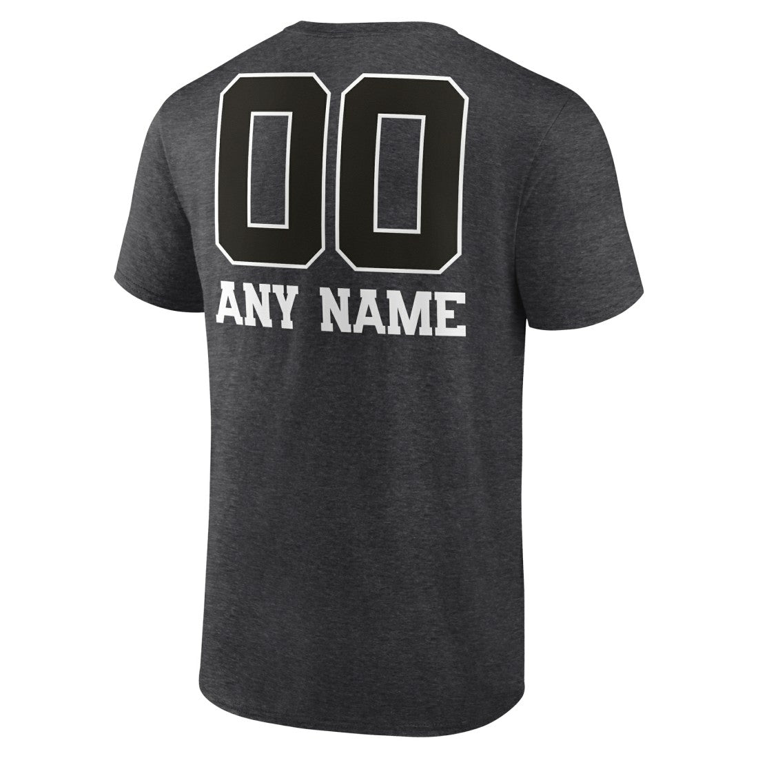 Detroit Lions Personalized Name & Number Monochrome T-Shirt - Charcoal T-shirts