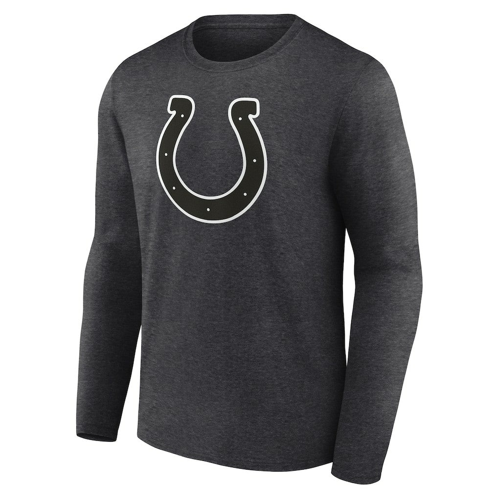Indianapolis Colts Personalized Name & Number Monochrome Long Sleeve T-Shirt - Charcoal T-shirts