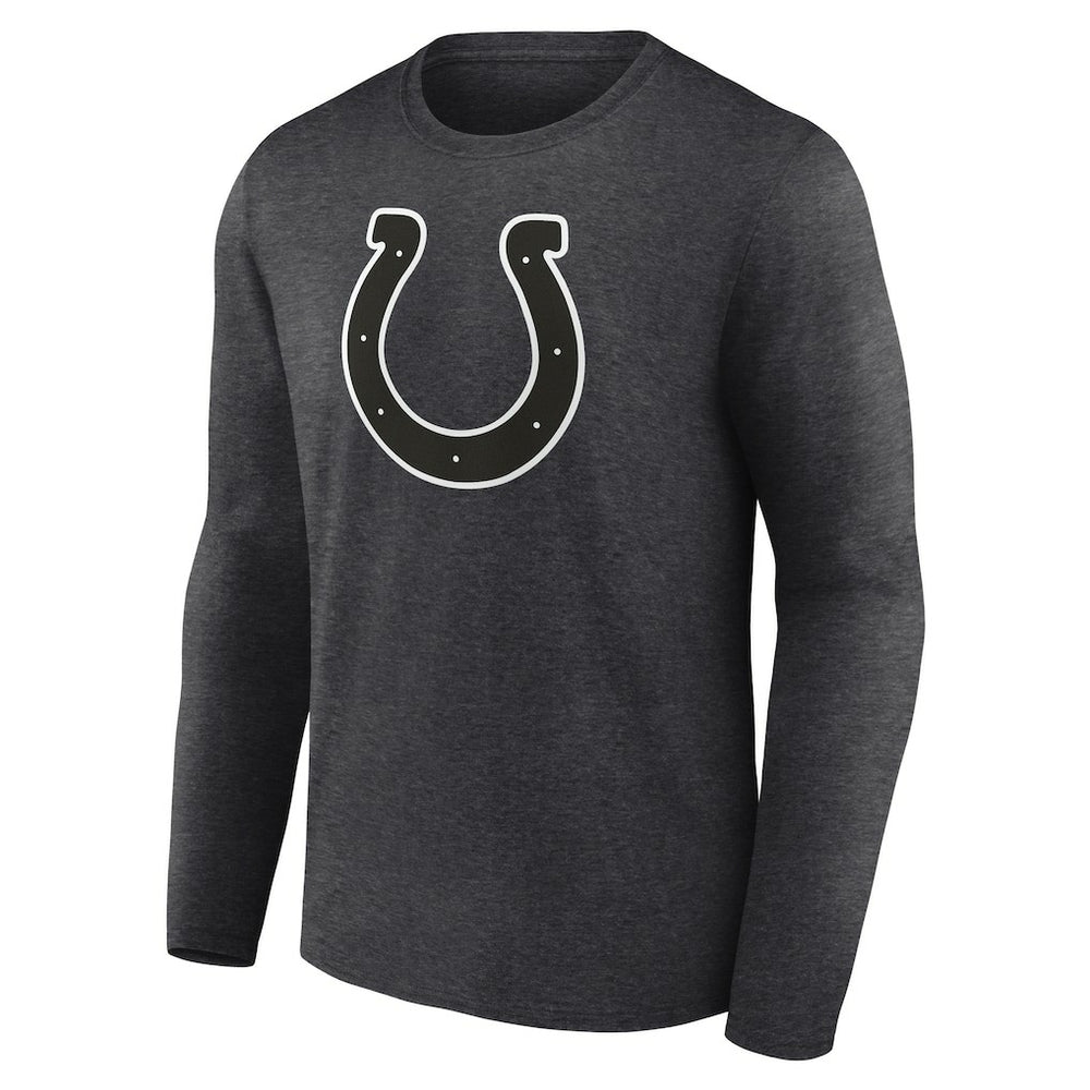 Indianapolis Colts Personalized Name & Number Monochrome Long Sleeve T-Shirt - Charcoal T-shirts