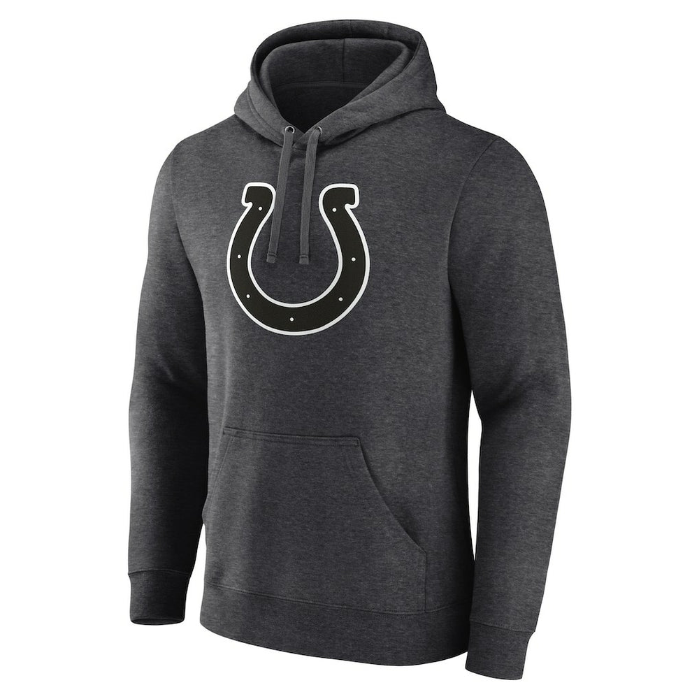 Indianapolis Colts Personalized Name & Number Monochrome Pullover Hoodie - Charcoal Hoodies