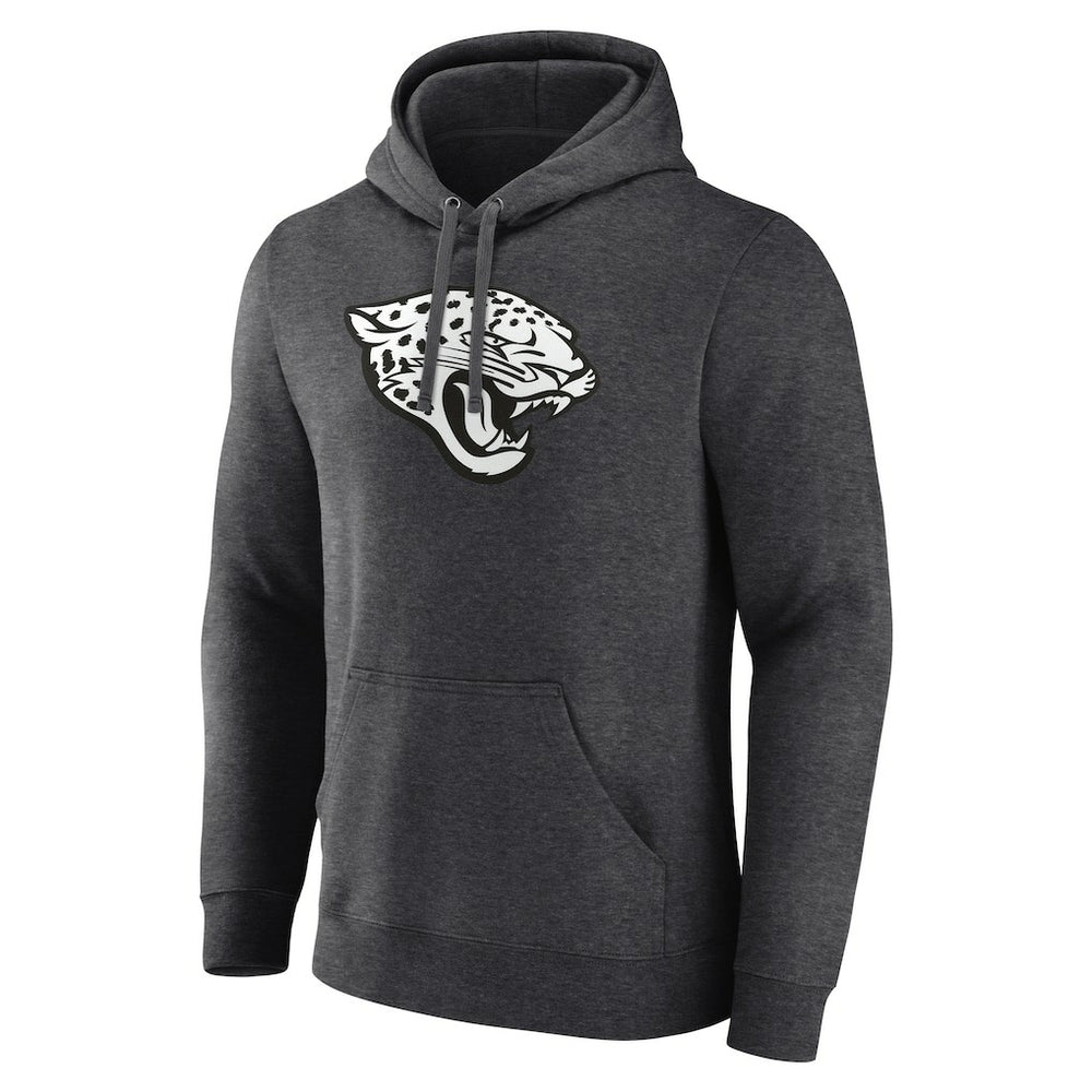 Jacksonville Jaguars Personalized Name & Number Monochrome Pullover Hoodie - Charcoal Hoodies
