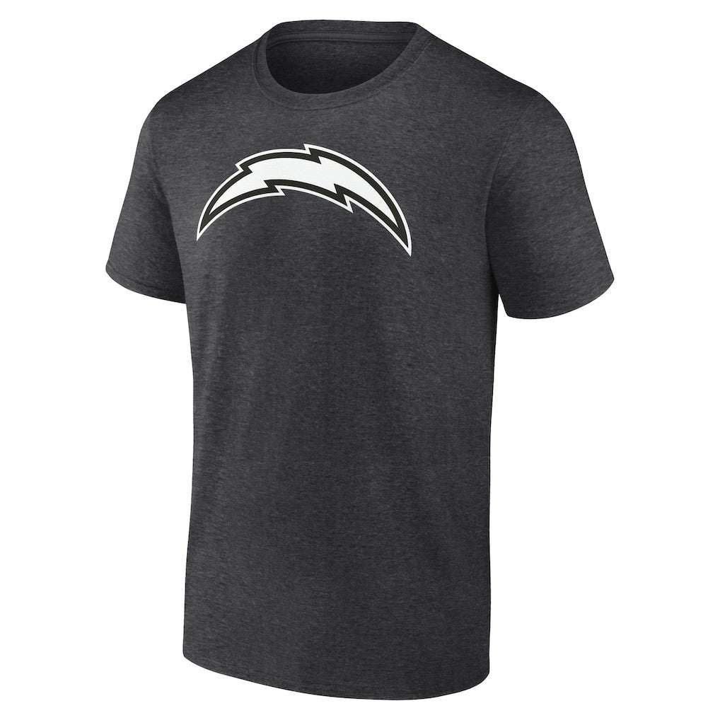 Los Angeles Chargers Personalized Name & Number Monochrome T-Shirt - Charcoal T-shirts