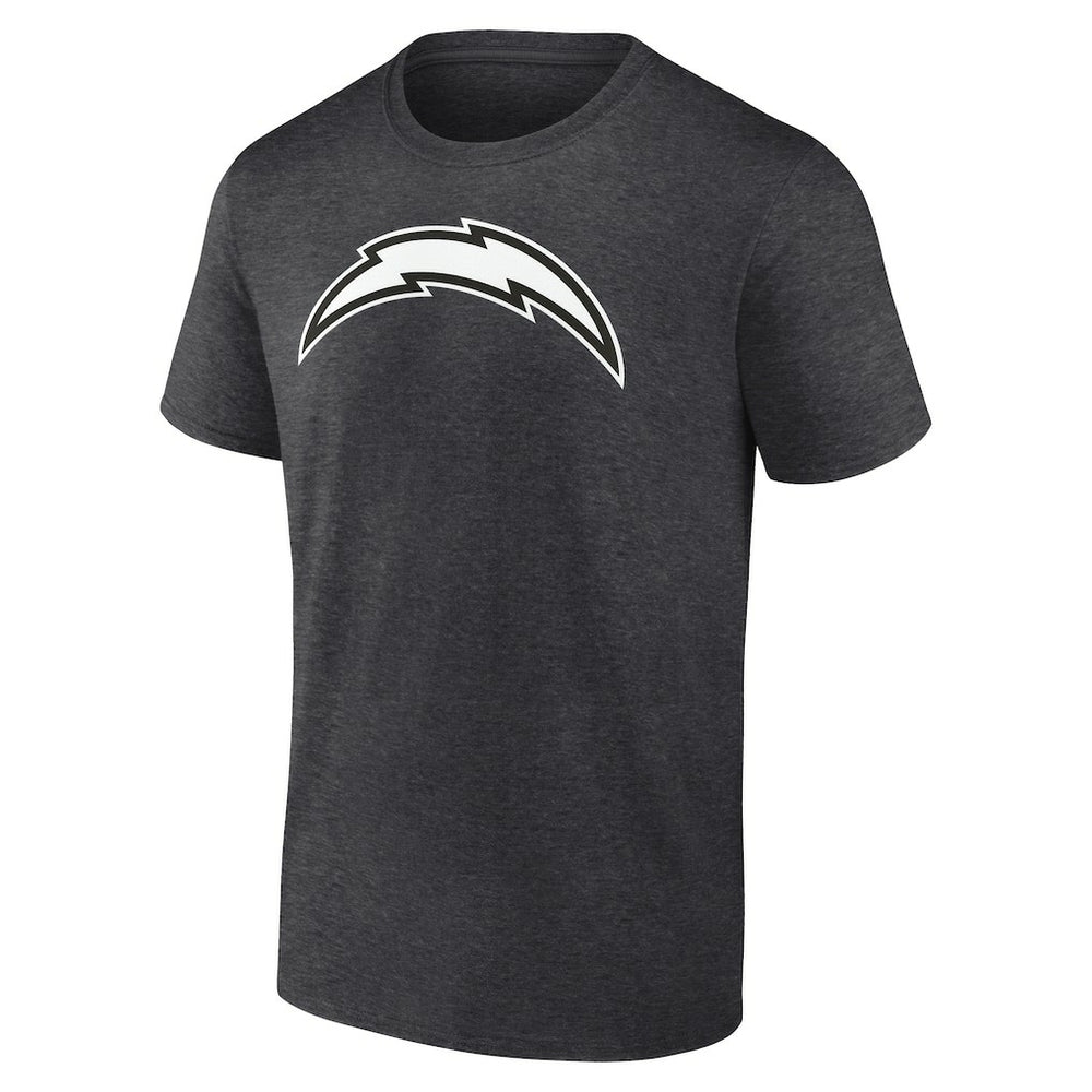 Los Angeles Chargers Personalized Name & Number Monochrome T-Shirt - Charcoal T-shirts