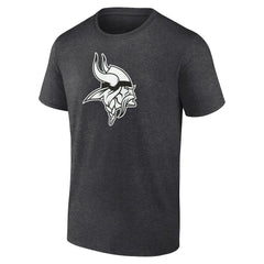 Minnesota Vikings Personalized Name & Number Monochrome T-Shirt - Charcoal T-shirts