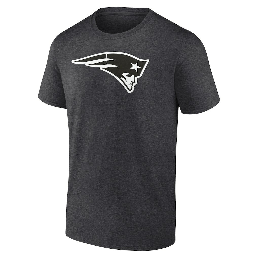 New England Patriots Personalized Name & Number Monochrome T-Shirt - Charcoal T-shirts