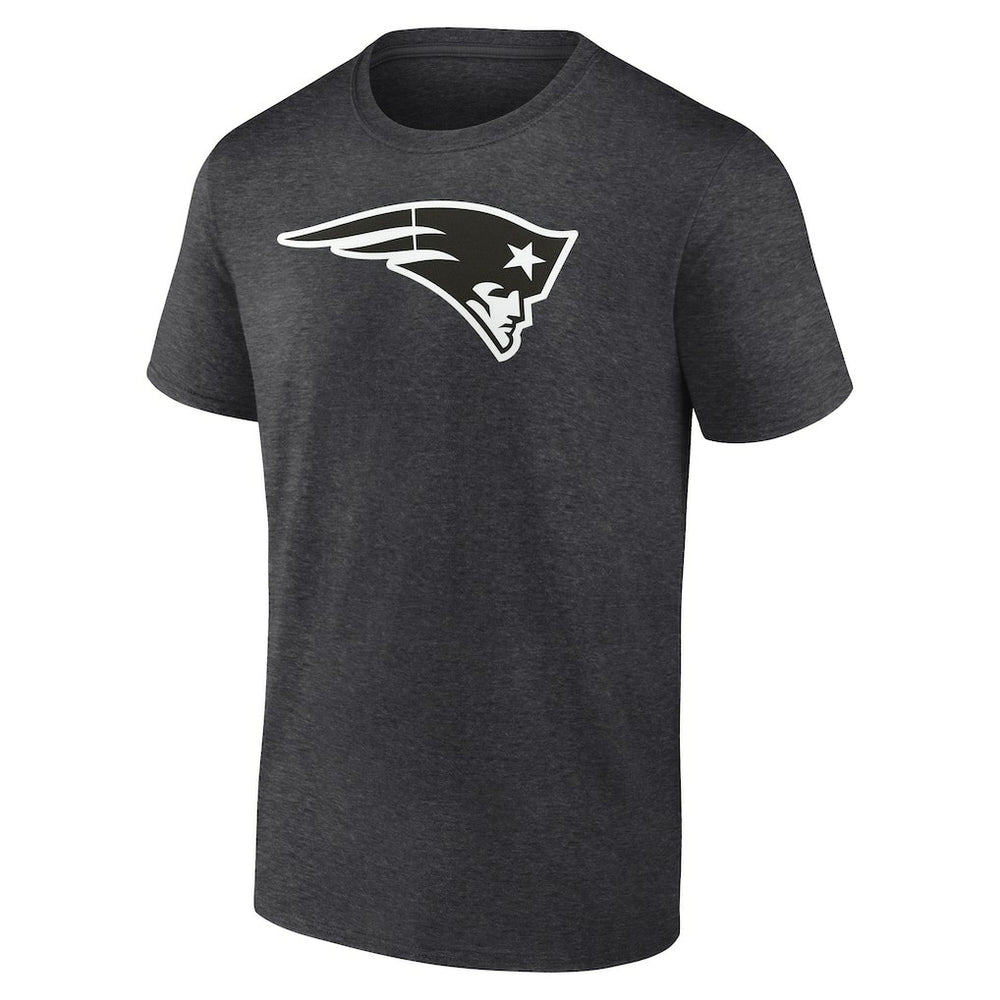 New England Patriots Personalized Name & Number Monochrome T-Shirt - Charcoal T-shirts