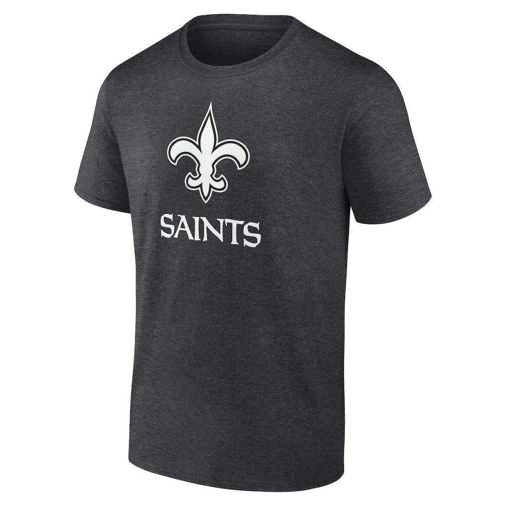New Orleans Saints Personalized Name & Number Monochrome T-Shirt - Charcoal T-shirts