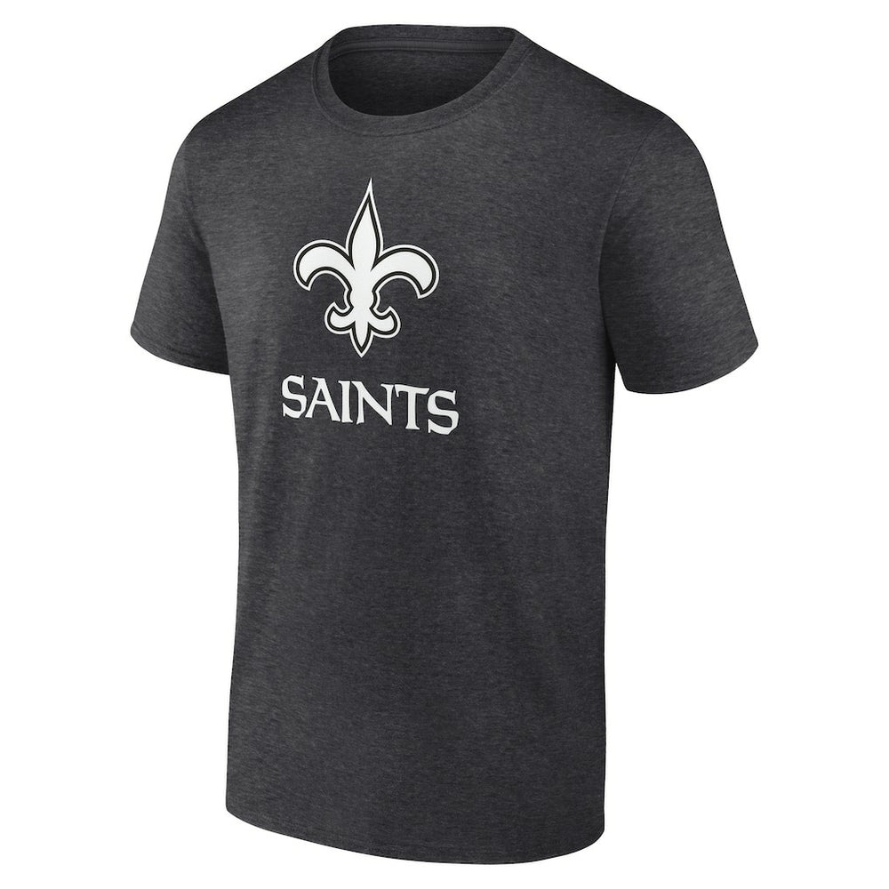 New Orleans Saints Personalized Name & Number Monochrome T-Shirt - Charcoal T-shirts