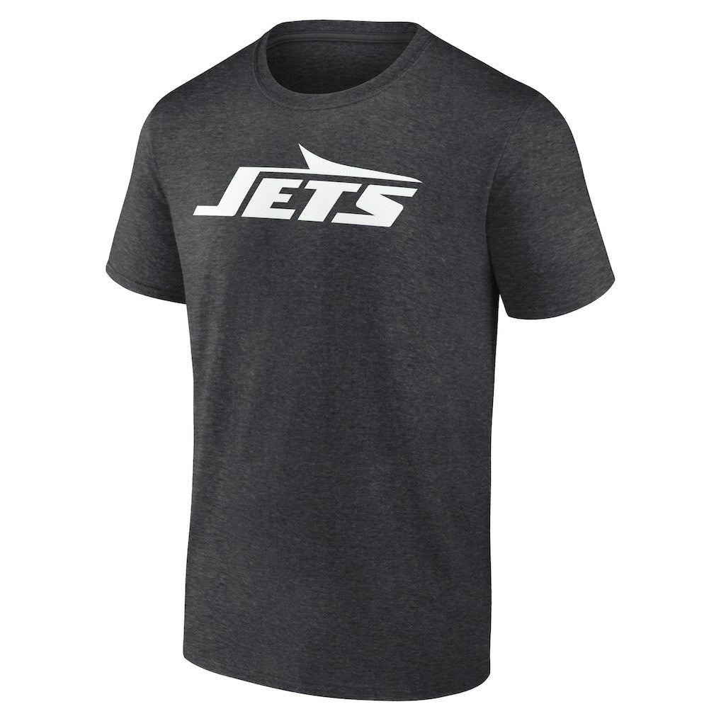 New York Jets Personalized Name & Number Monochrome T-Shirt - Charcoal T-shirts