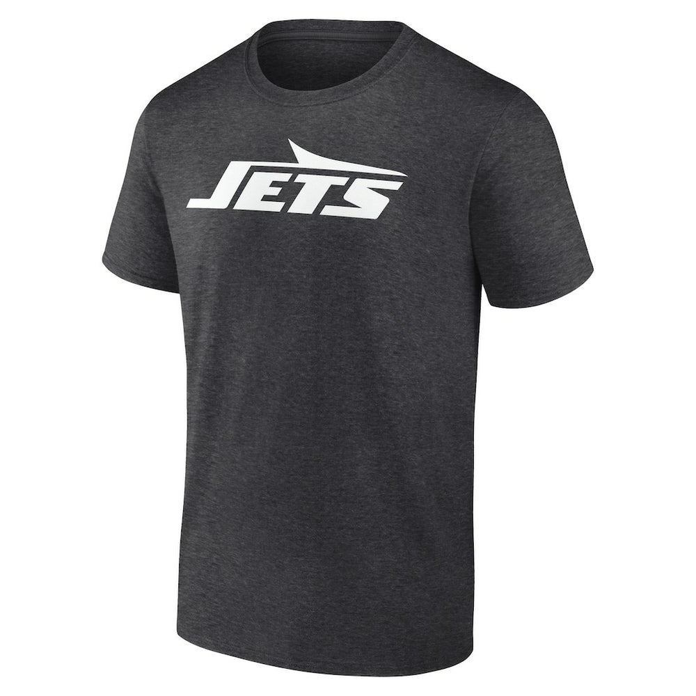 New York Jets Personalized Name & Number Monochrome T-Shirt - Charcoal T-shirts