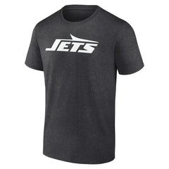New York Jets Personalized Name & Number Monochrome T-Shirt - Charcoal T-shirts