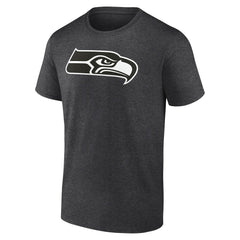 Seattle Seahawks Personalized Name & Number Monochrome T-Shirt - Charcoal T-shirts