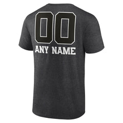 Seattle Seahawks Personalized Name & Number Monochrome T-Shirt - Charcoal T-shirts