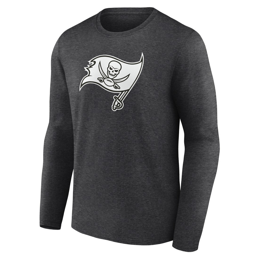 Tampa Bay Buccaneers Personalized Name & Number Monochrome Long Sleeve T-Shirt - Charcoal T-shirts