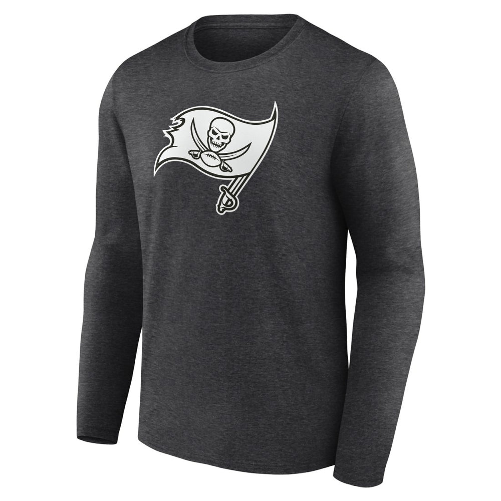 Tampa Bay Buccaneers Personalized Name & Number Monochrome Long Sleeve T-Shirt - Charcoal T-shirts