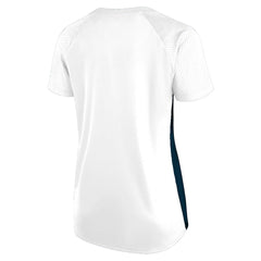 Dallas Cowboys Women's Plus Size Glitter Lace-Up V- Neck T-Shirt - Neck T-Shirt - White T-shirts