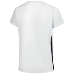 Cincinnati Bengals Women's Plus Size Glitter Lace-Up V- Neck T-Shirt - Neck T-Shirt - White T-shirts