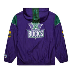 Milwaukee Bucks Unisex Hardwood Classics Team OG 3.0 Anorak Half-Zip Windbreaker Jacket Purple - Mitchell & Ness