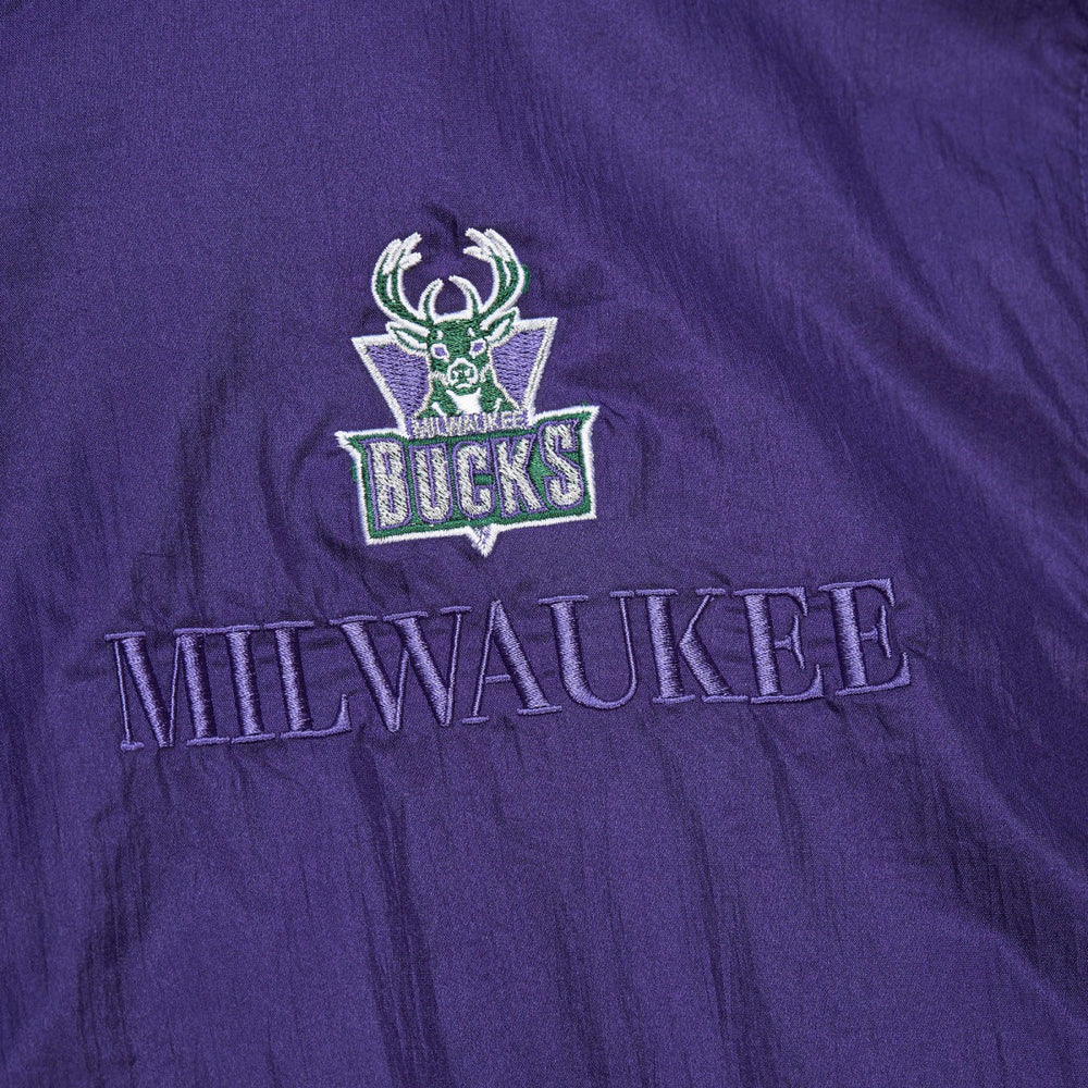 Milwaukee Bucks Unisex Hardwood Classics Team OG 3.0 Anorak Half-Zip Windbreaker Jacket Purple - Mitchell & Ness