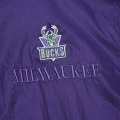 Milwaukee Bucks Unisex Hardwood Classics Team OG 3.0 Anorak Half-Zip Windbreaker Jacket Purple - Mitchell & Ness