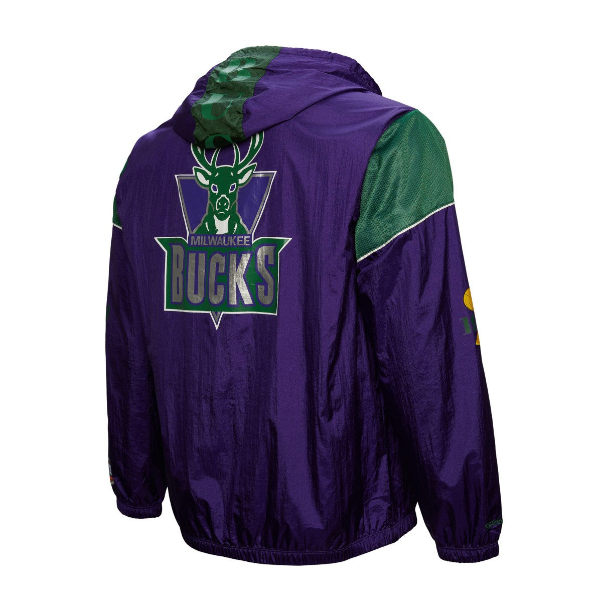 Milwaukee Bucks Unisex Hardwood Classics Team OG 3.0 Anorak Half-Zip Windbreaker Jacket Purple - Mitchell & Ness