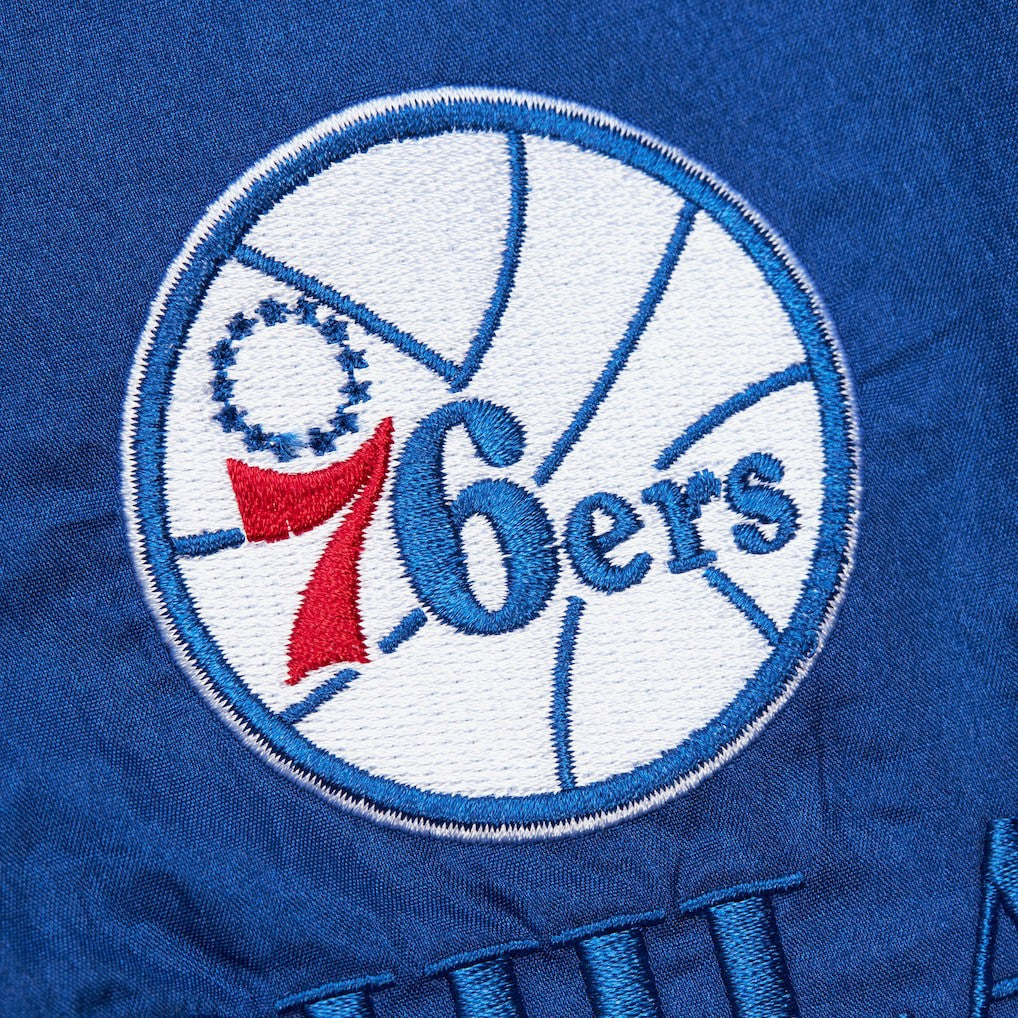 Philadelphia 76ers Unisex Hardwood Classics Team OG 3.0 Anorak Half-Zip Windbreaker Jacket Royal - Mitchell & Ness