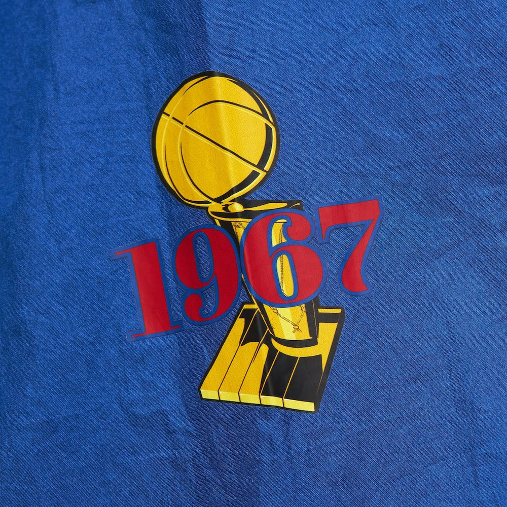 Philadelphia 76ers Unisex Hardwood Classics Team OG 3.0 Anorak Half-Zip Windbreaker Jacket Royal - Mitchell & Ness