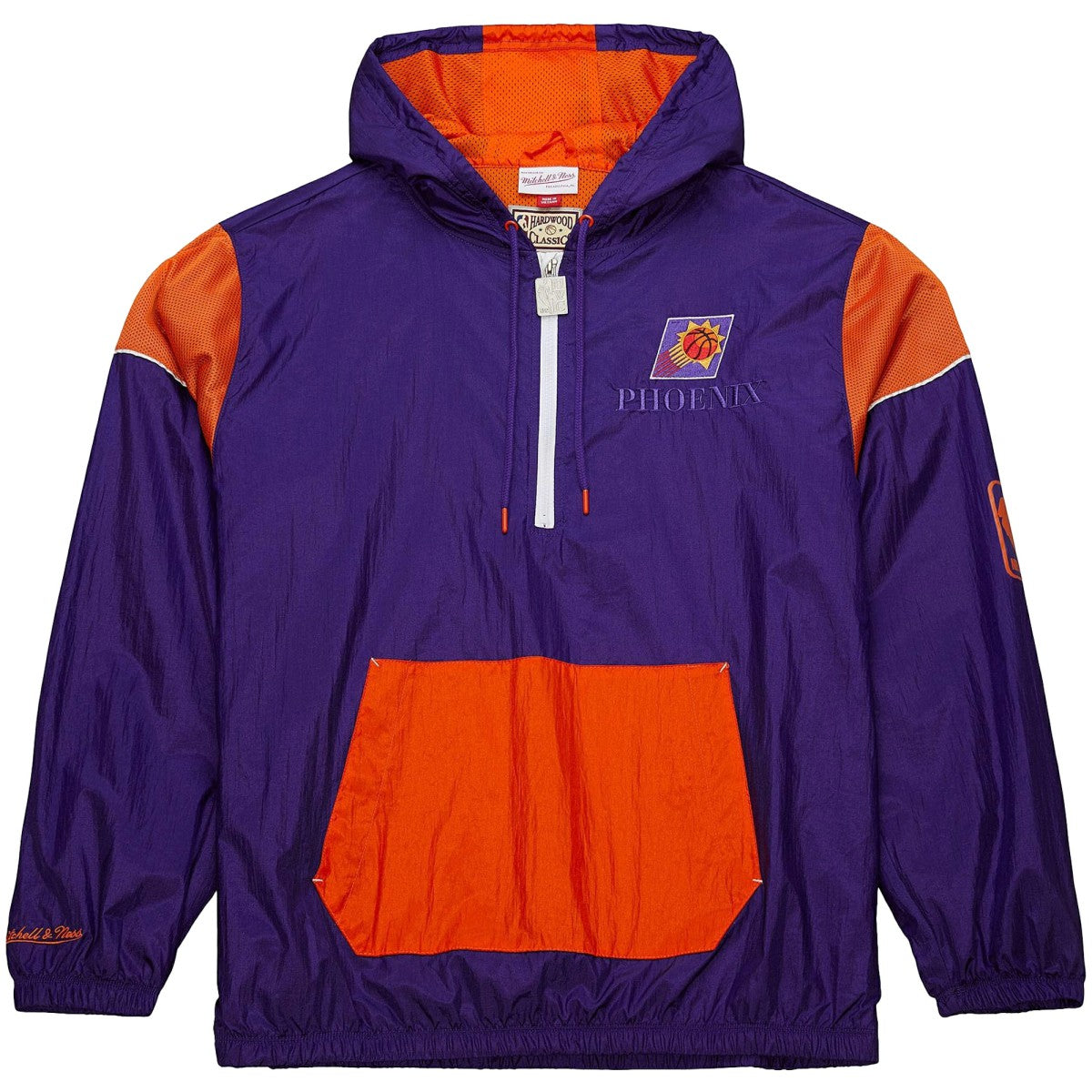 Phoenix Suns Unisex Hardwood Classics Team OG 3.0 Anorak Half-Zip Windbreaker Jacket Purple - Mitchell & Ness
