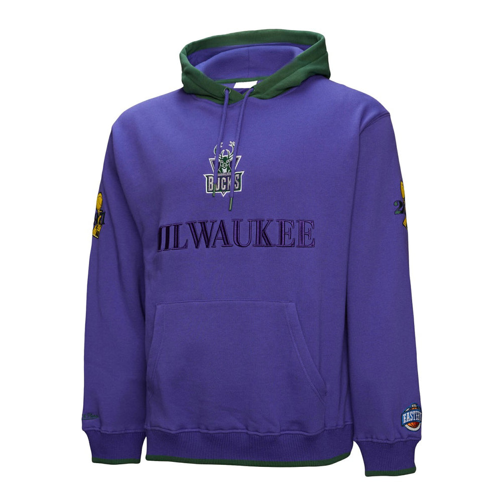 Milwaukee Bucks Hardwood Classics Team OG 3.0 Pullover Hoodie Purple - Mitchell & Ness