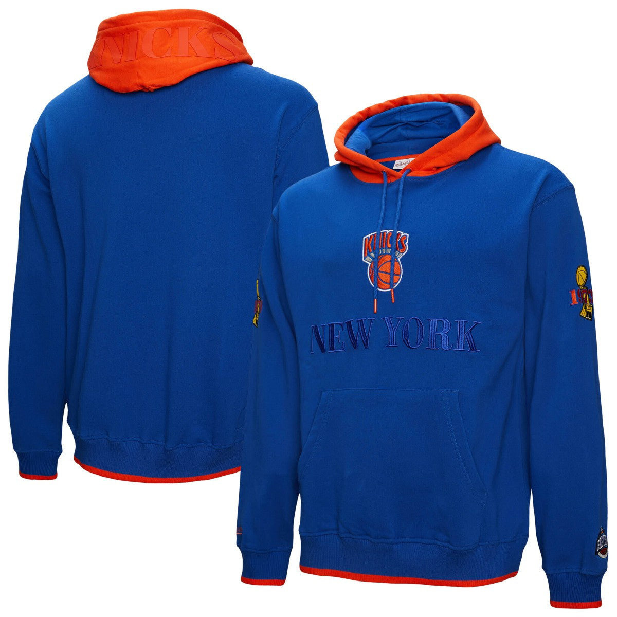 New York Knicks Hardwood Classics Team OG 3.0 Pullover Hoodie Royal - Mitchell & Ness