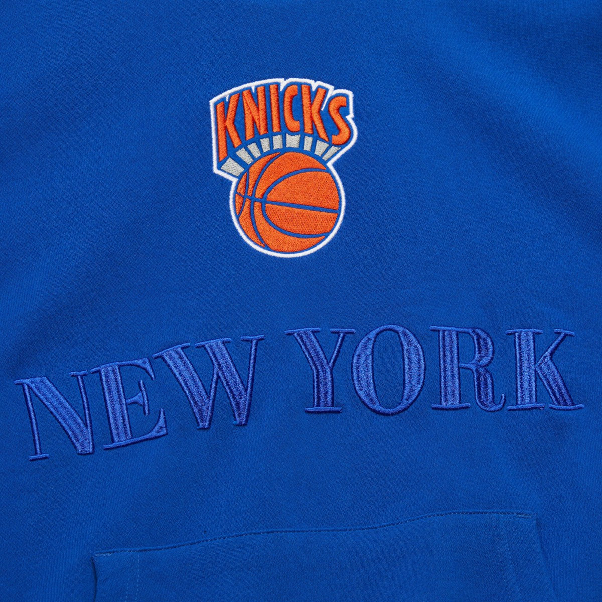 New York Knicks Hardwood Classics Team OG 3.0 Pullover Hoodie Royal - Mitchell & Ness