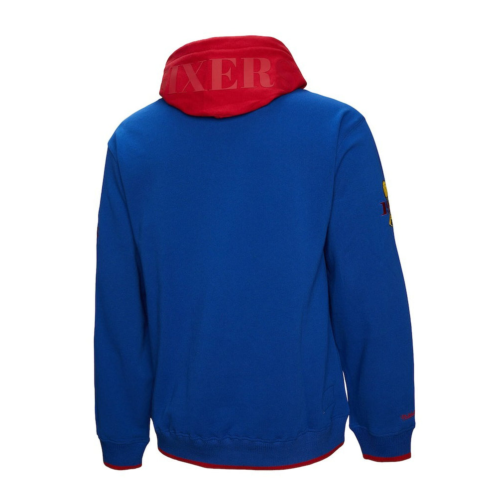 Philadelphia 76ers Hardwood Classics Team OG 3.0 Pullover Hoodie Royal - Mitchell & Ness