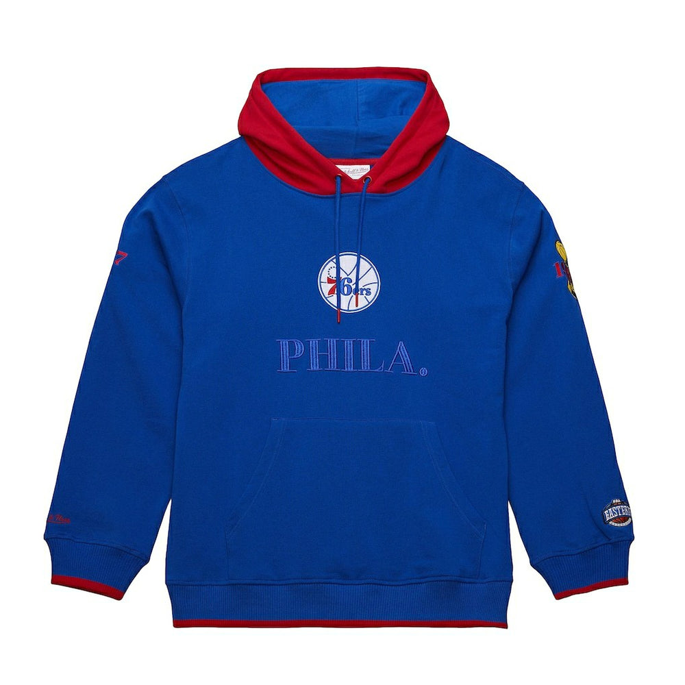 Philadelphia 76ers Hardwood Classics Team OG 3.0 Pullover Hoodie Royal - Mitchell & Ness