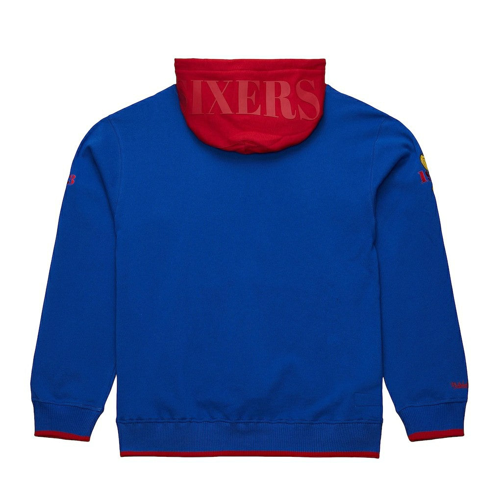 Philadelphia 76ers Hardwood Classics Team OG 3.0 Pullover Hoodie Royal - Mitchell & Ness