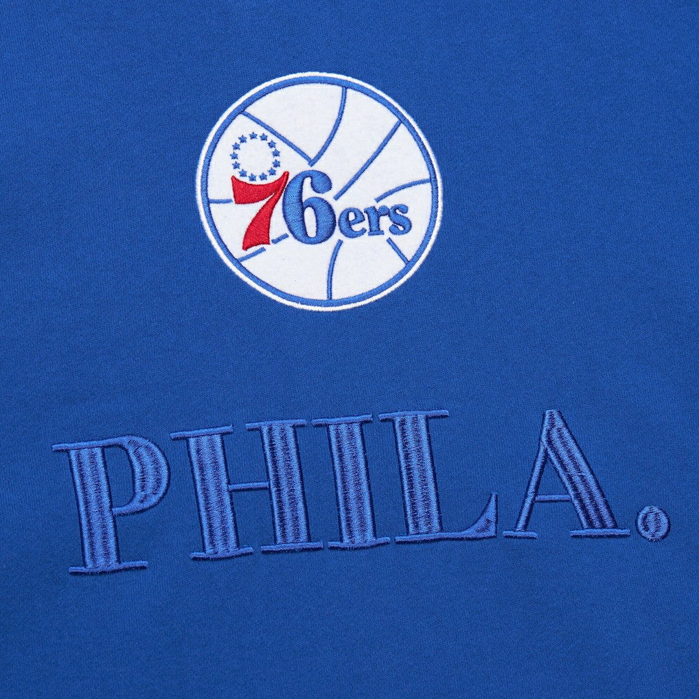 Philadelphia 76ers Hardwood Classics Team OG 3.0 Pullover Hoodie Royal - Mitchell & Ness