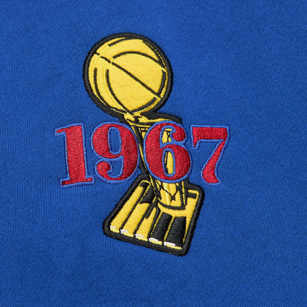 Philadelphia 76ers Hardwood Classics Team OG 3.0 Pullover Hoodie Royal - Mitchell & Ness