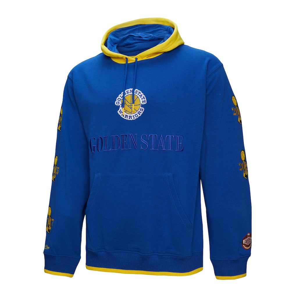 Golden State Warriors Hardwood Classics Team OG 3.0 Pullover Hoodie Royal - Mitchell & Ness